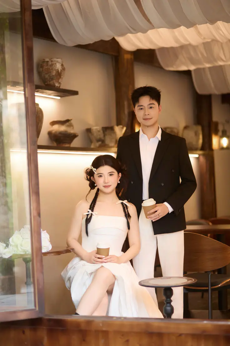 新人竖版婚纱照